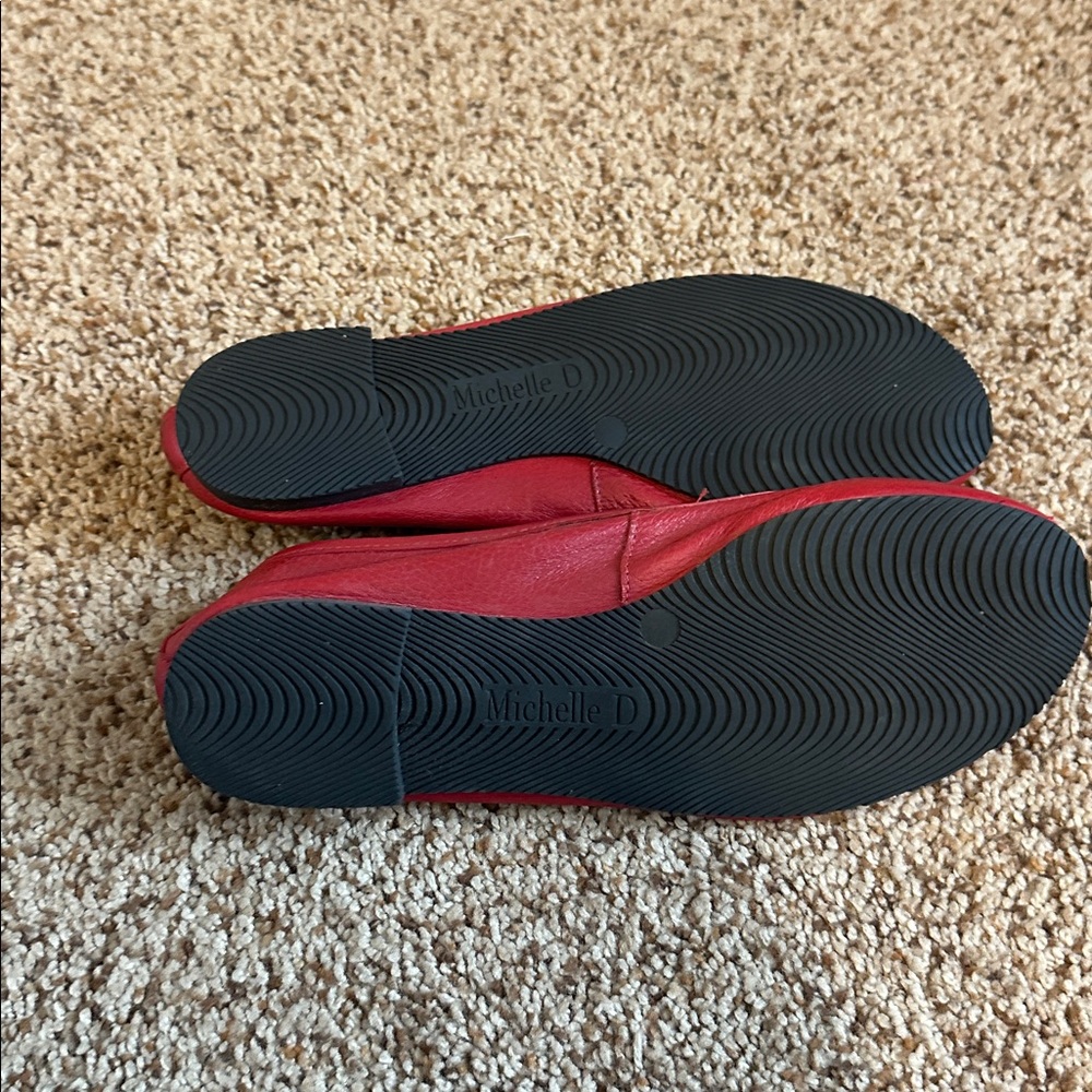 Michelle D Red Flats - Picture 5 of 5